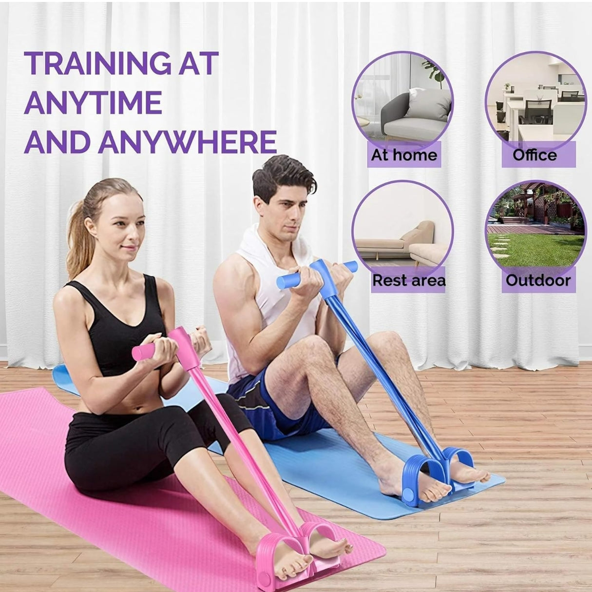 Yoga Pedal Puller Resistance Band Fitness Equipment