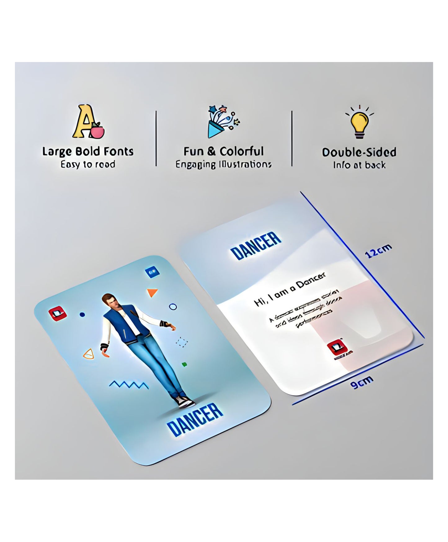 Fingo Brain Flash Cards Professions Themes- 23 Pieces